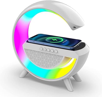 Altavoz Bluetooth G 3 en 1 + Cargador inalámbrico + Lámpara Led